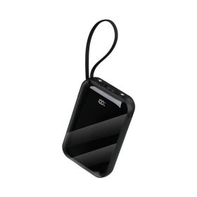 Portable Power Bank With Fast & Wireless Charging - High Capacity Battery Pack For IPhone, Android & AirPods, Travel-Friendly Emergency Charger W (Option: BS480Black)